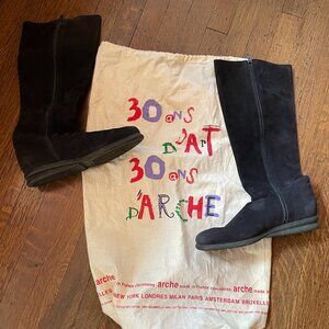 ARCHE suede boots for women
